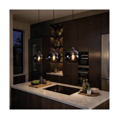 Hanglamp Vetro fumo tondo tre