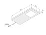 Maattekening Slim Pad F Led Spot